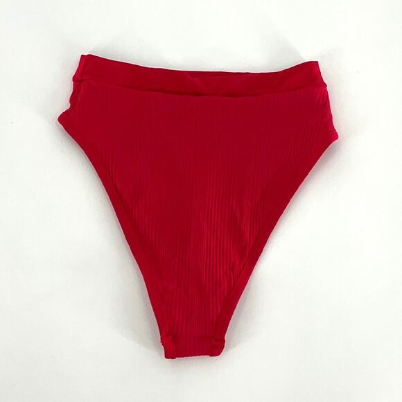 L*Space Ribbed Frenchi Bitsy Bikini Bottom M - Picture 4 of 7